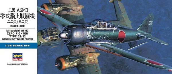 Hasegawa 01456 Mitsubishi A6M3 Zero Fighter Type 22-32 1 Hasegawa 01456 Mitsubishi A6M3 Zero Fighter Type 22-32