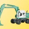 Kibri 15202 H0 Atlas Wheel Excavator SchwarzBau
