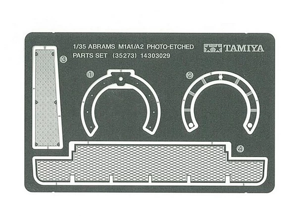 Tamiya 35273 Us Abrams Photo Etched Parts 1 Tamiya 35273 Us Abrams Photo Etched Parts