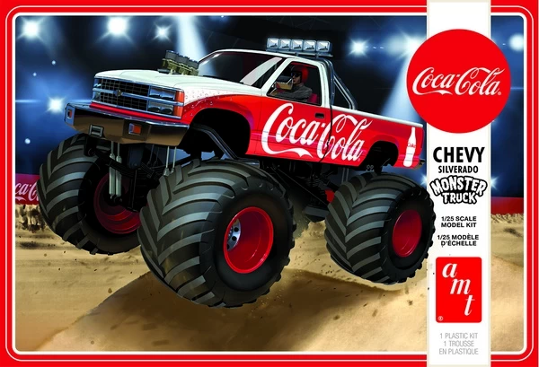 AMT 1184 1988 Chevy Silverado Monster Truck Coca-Cola 1 AMT 1184 1988 Chevy Silverado Monster Truck Coca-Cola